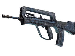 FAMAS | Cyanospatter (Battle-Scarred)